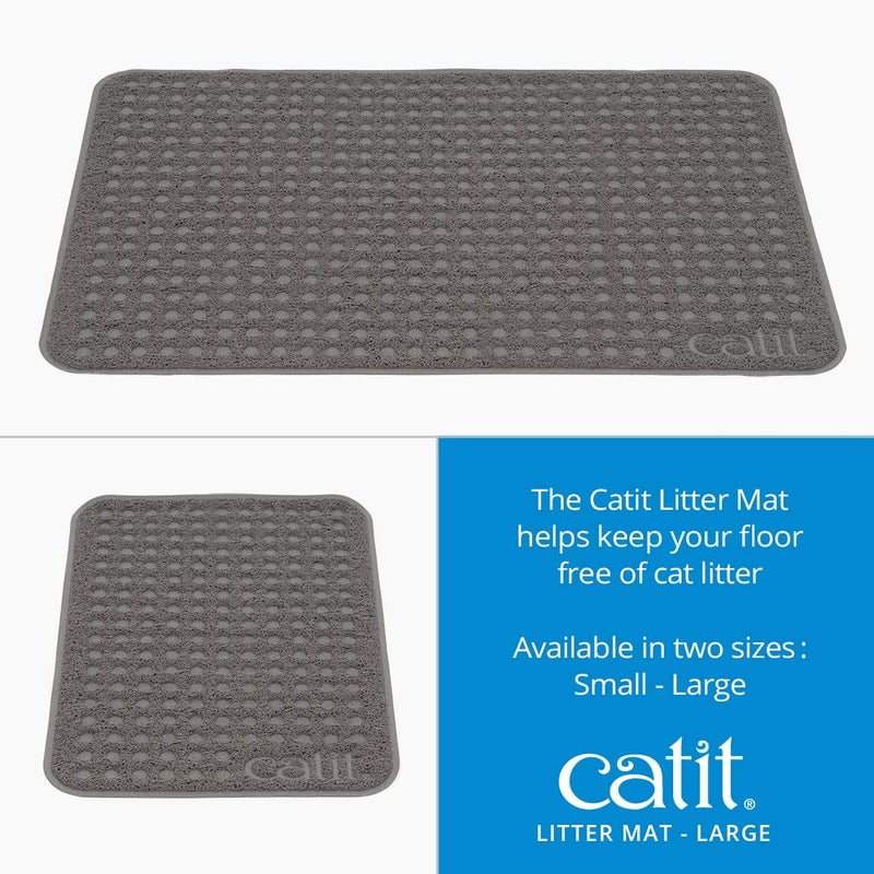 Catit Large Cat Litter Mat â€“ Gentle on Paws, Traps Loose Litter, Non-Slip, Easy Maintenance Design - Image 3